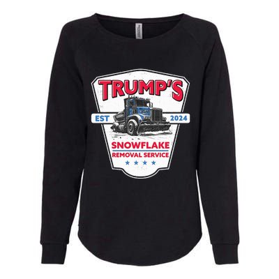 Trumps Snowflake Removal Service Funny Trump 2024 Womens California Wash Sweatshirt