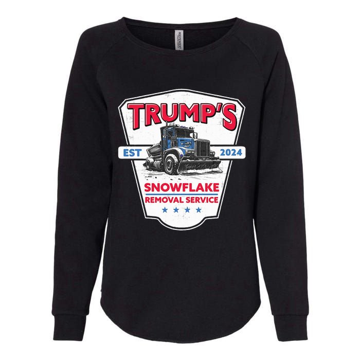 Trumps Snowflake Removal Service Funny Trump 2024 Womens California Wash Sweatshirt