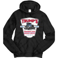 Trumps Snowflake Removal Service Funny Trump 2024 Tie Dye Hoodie