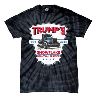 Trumps Snowflake Removal Service Funny Trump 2024 Tie-Dye T-Shirt