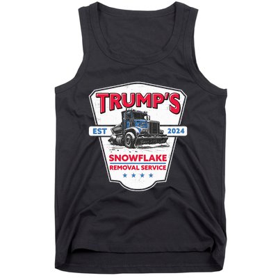 Trumps Snowflake Removal Service Funny Trump 2024 Tank Top