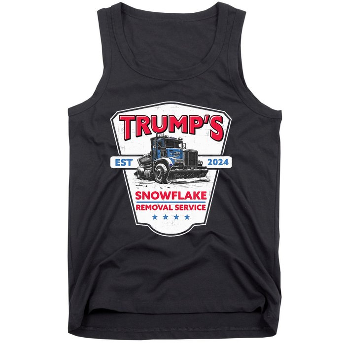 Trumps Snowflake Removal Service Funny Trump 2024 Tank Top