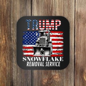 Trump Snowflake Removal Service Funny Donald Trump 2024 Coaster