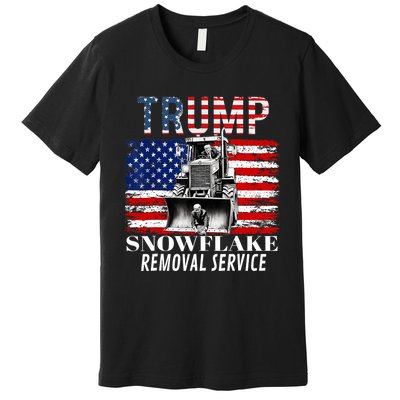 Trump Snowflake Removal Service Funny Donald Trump 2024 Premium T-Shirt