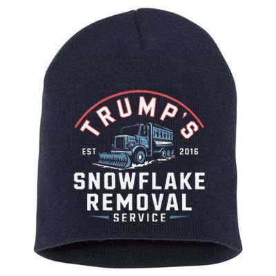 TrumpS Snowflake Removal Service Funny Trump 2024 Short Acrylic Beanie