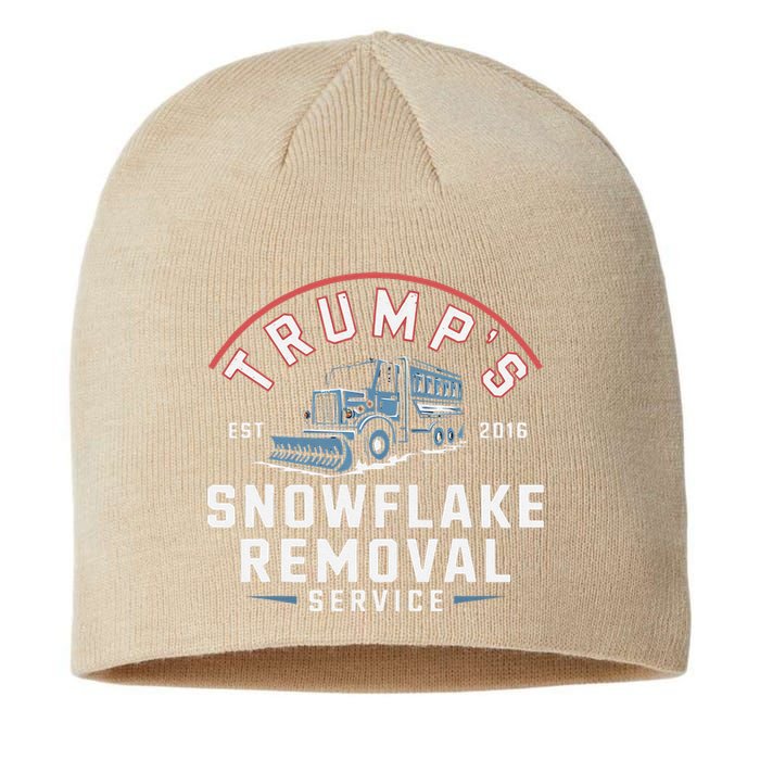 TrumpS Snowflake Removal Service Funny Trump 2024 Sustainable Beanie