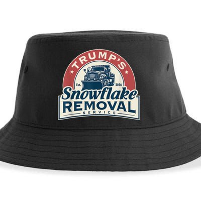 Trumps Snowflake Removal Service Funny Trump 2024 Sustainable Bucket Hat