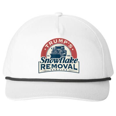 Trumps Snowflake Removal Service Funny Trump 2024 Snapback Five-Panel Rope Hat