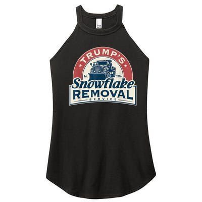 Trumps Snowflake Removal Service Funny Trump 2024 Women's Perfect Tri Rocker Tank