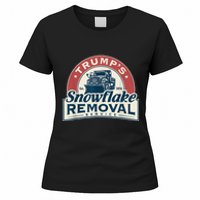 Trumps Snowflake Removal Service Funny Trump 2024 Women's T-Shirt