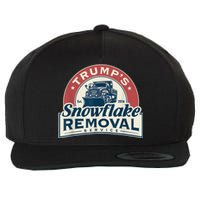 Trumps Snowflake Removal Service Funny Trump 2024 Wool Snapback Cap