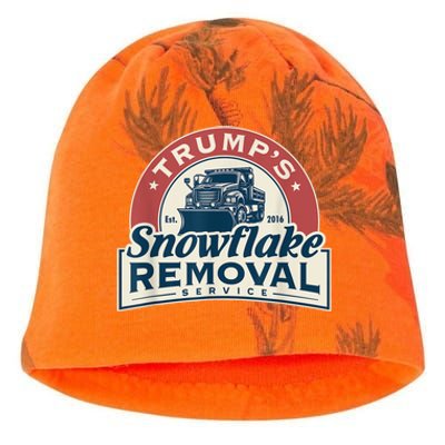 Trumps Snowflake Removal Service Funny Trump 2024 Kati - Camo Knit Beanie