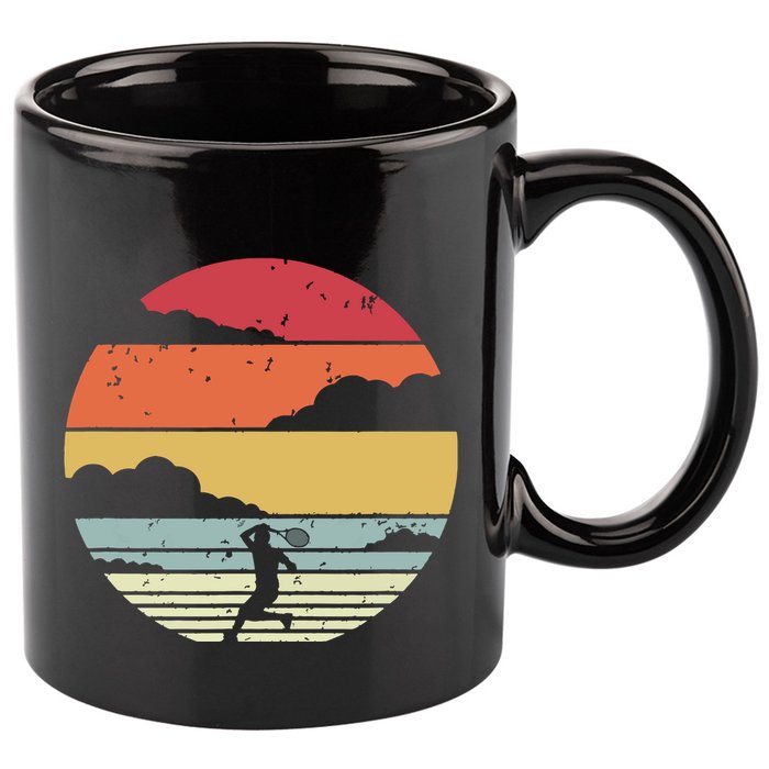 Tennis Shirts Retro Style 11oz C Handle Ceramic Mug