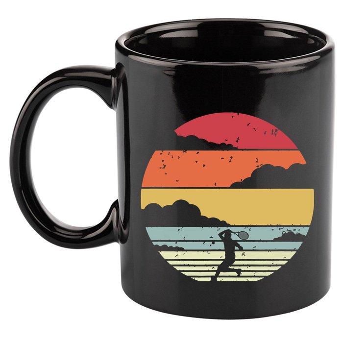 Tennis Shirts Retro Style 11oz C Handle Ceramic Mug