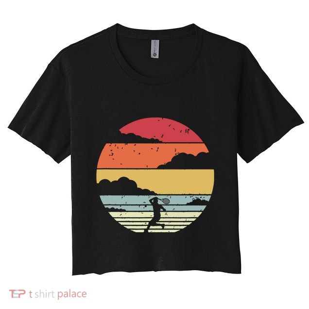 Tennis Shirts Retro Style Crop Top