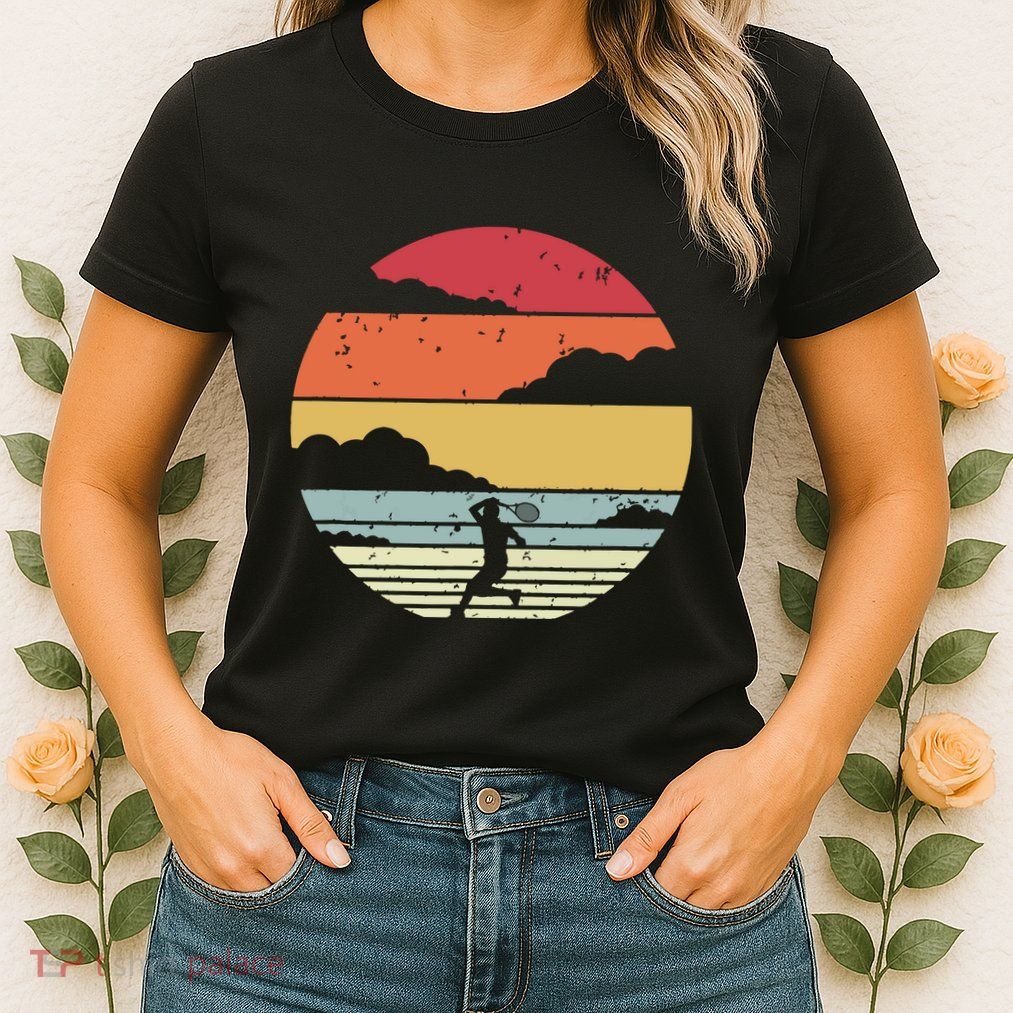Tennis Shirts Retro Style Womens T-Shirt