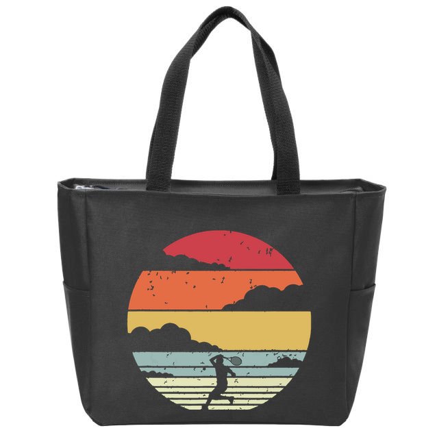 Tennis Shirts Retro Style Zip Tote Bag