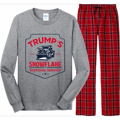 TrumpS Snowflake Removal Service Long Sleeve Pajama Set