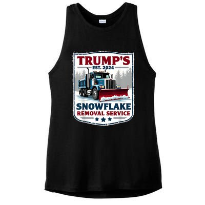 TrumpS Snowflake Removal Service Funny Trump 2024 Ladies PosiCharge Tri-Blend Wicking Tank