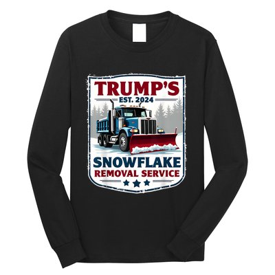 TrumpS Snowflake Removal Service Funny Trump 2024 Long Sleeve Shirt