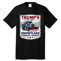 TrumpS Snowflake Removal Service Funny Trump 2024 Tall T-Shirt