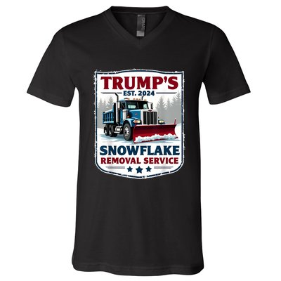 TrumpS Snowflake Removal Service Funny Trump 2024 V-Neck T-Shirt