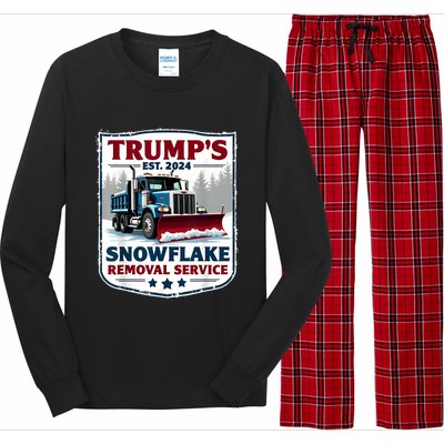 TrumpS Snowflake Removal Service Funny Trump 2024 Long Sleeve Pajama Set