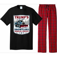 TrumpS Snowflake Removal Service Funny Trump 2024 Pajama Set