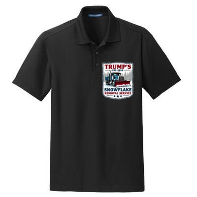 TrumpS Snowflake Removal Service Funny Trump 2024 Dry Zone Grid Polo