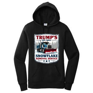 TrumpS Snowflake Removal Service Funny Trump 2024 Women's Pullover Hoodie