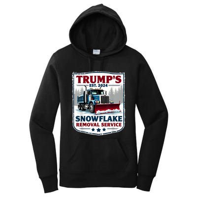 TrumpS Snowflake Removal Service Funny Trump 2024 Women's Pullover Hoodie