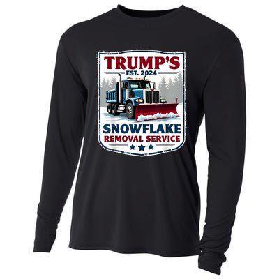 TrumpS Snowflake Removal Service Funny Trump 2024 Cooling Performance Long Sleeve Crew