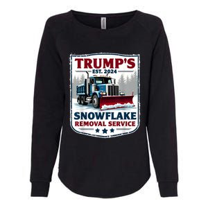 TrumpS Snowflake Removal Service Funny Trump 2024 Womens California Wash Sweatshirt