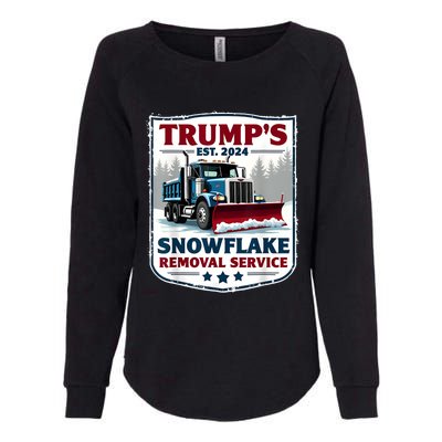 TrumpS Snowflake Removal Service Funny Trump 2024 Womens California Wash Sweatshirt