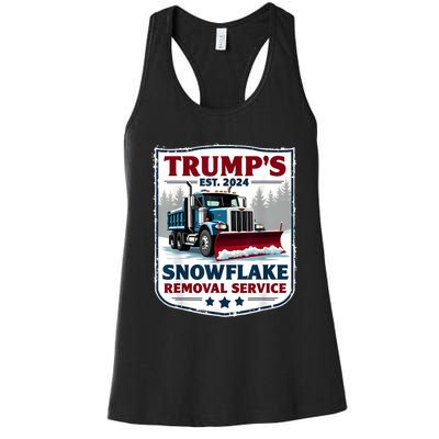 TrumpS Snowflake Removal Service Funny Trump 2024 Women's Racerback Tank