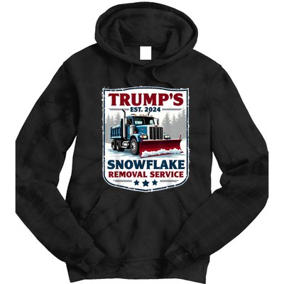 TrumpS Snowflake Removal Service Funny Trump 2024 Tie Dye Hoodie