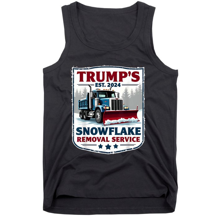 TrumpS Snowflake Removal Service Funny Trump 2024 Tank Top