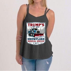 TrumpS Snowflake Removal Service Funny Trump 2024 Women's Strappy Tank