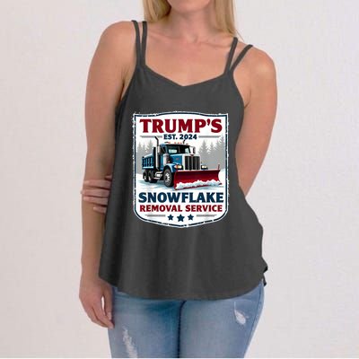 TrumpS Snowflake Removal Service Funny Trump 2024 Women's Strappy Tank