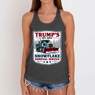 TrumpS Snowflake Removal Service Funny Trump 2024 Women's Knotted Racerback Tank