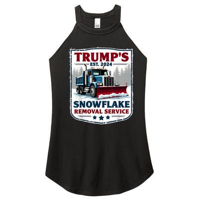 TrumpS Snowflake Removal Service Funny Trump 2024 Women's Perfect Tri Rocker Tank