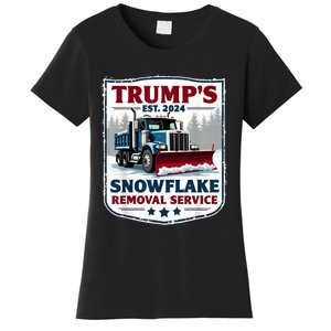 TrumpS Snowflake Removal Service Funny Trump 2024 Women's T-Shirt