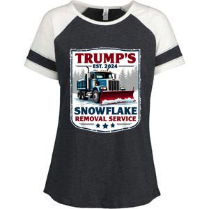 TrumpS Snowflake Removal Service Funny Trump 2024 Enza Ladies Jersey Colorblock Tee