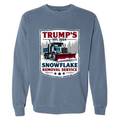 TrumpS Snowflake Removal Service Funny Trump 2024 Garment-Dyed Sweatshirt