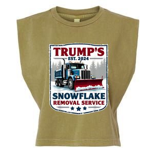 TrumpS Snowflake Removal Service Funny Trump 2024 Garment-Dyed Women's Muscle Tee