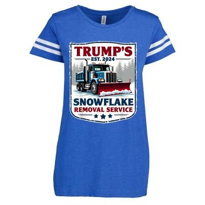 TrumpS Snowflake Removal Service Funny Trump 2024 Enza Ladies Jersey Football T-Shirt