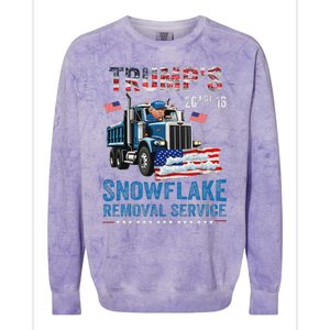 TrumpS Snowflake Removal Service Colorblast Crewneck Sweatshirt