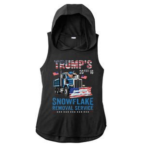 TrumpS Snowflake Removal Service Ladies PosiCharge Tri-Blend Wicking Draft Hoodie Tank