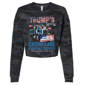 TrumpS Snowflake Removal Service Cropped Pullover Crew