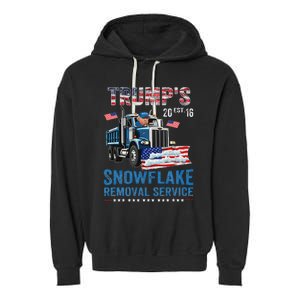 TrumpS Snowflake Removal Service Garment-Dyed Fleece Hoodie